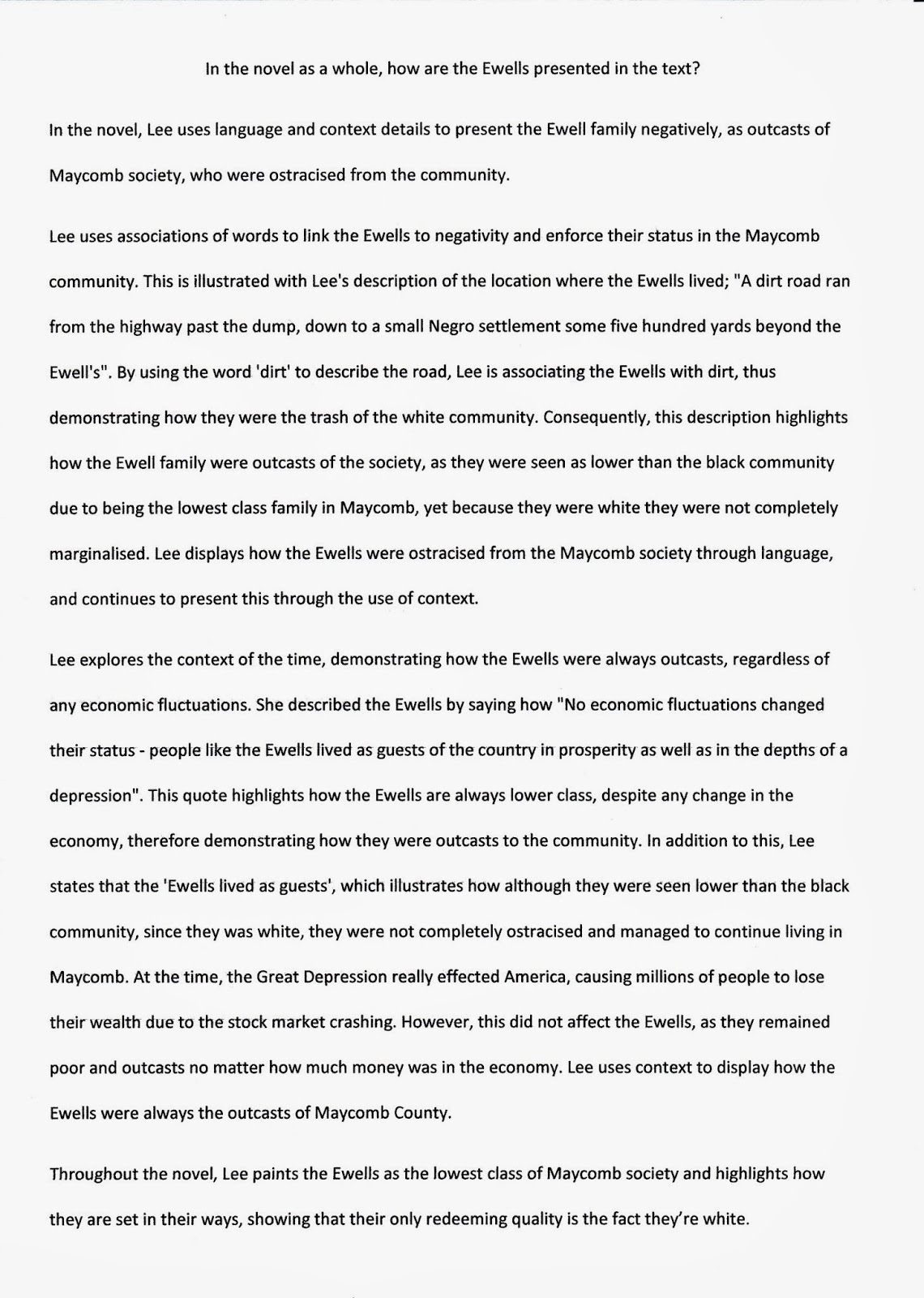 thesis statement about mayella ewell thesis statement about mayella ewell